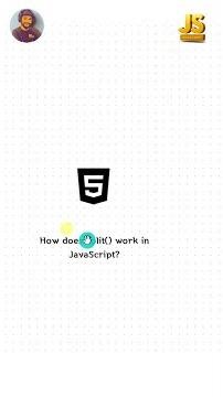 JavaScript split Explained in 10 Seconds | Interview Tip #coding #shorts #js