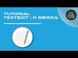 54.- Tutorial TextEdit | High Sierra