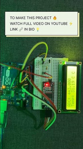 NTC Thermistor with Arduino 💡 #cosmelectronics #arduino #arduinoproject #arduinotutorial #coding #yt