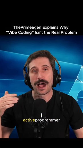 Technology |Business |AI on Instagram: "People are missing the point — intentionally. @theprimeagen breaks down why using iconic programmers like Linus Torvalds as marketing weapons for AI products is absurd. This wasn’t about “AI replacing programmers.” It wasn’t even about Python. It was a side quest of a side quest — done for learning. The real takeaway? Skills still matter. What you’re seeing is someone: • Developing skills in areas they care about • Ignoring what they don’t (and that’s okay