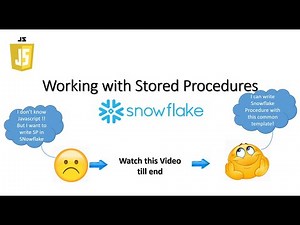 How to create a stored procedure | Snowflake Stored Procedures | Snowflake