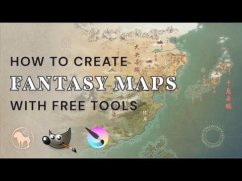 How to Create Fantasy Maps with Free Tools (GIMP, Krita)