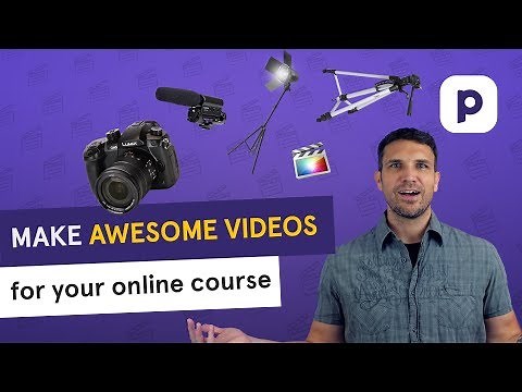 How to make AWESOME VIDEOS for your online course (video recording tutorial)