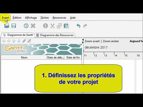 Comment utiliser facilement GanttProject