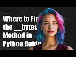 Where to Find the __bytes__ Method in Python: A Comprehensive Guide