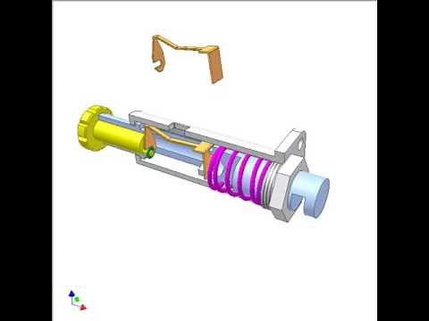 Push-turn button mechanism