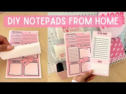 How to Make Notepads for Beginners | DIY Notepads Tutorial, How to Make Notepads From Home