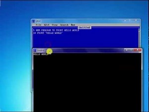 QBASIC Programming Tutorial – 3 – Running Your First BASIC Program