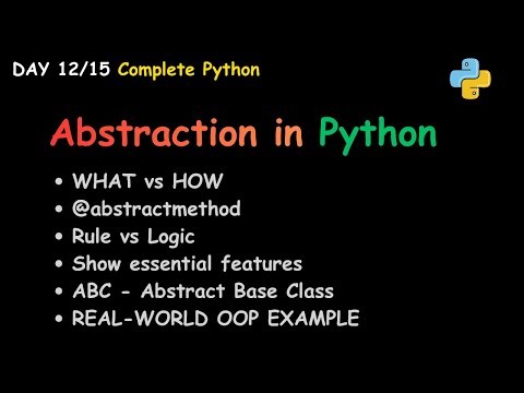 Day 12: Abstraction in Python | Shapes + ABC Explained Clearly | OOP-5