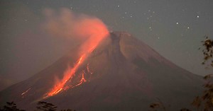 Lava streams from Indonesia's Mount Merapi in new eruption
