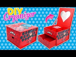DIY / Tutorial Miraculous Ladybug Jewelry BOX - Ladybug Crafts