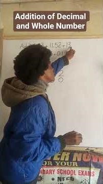 How to Add Decimals and Whole Numbers Easily@velianobasicmathsonline #additiontrick #education