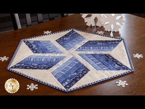 How to Use the 60º Diamond Ruler to Make a Table Topper | Shabby Fabrics Tutorials