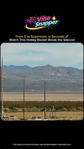 How a Hobby Rocket Reaches Supersonic Speed in Seconds 🚀
