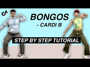 Cardi B - Bongos *STEP BY STEP TUTORIAL* (Beginner Friendly)