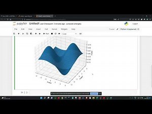 Plotting Surface plot in python (Jupyter Notebook)