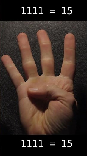 How to count in binary on your fingers