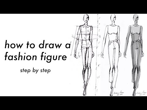 how to draw a fashion figure | step by step with measurements | FREE FASHION FIGURE TEMPLATES