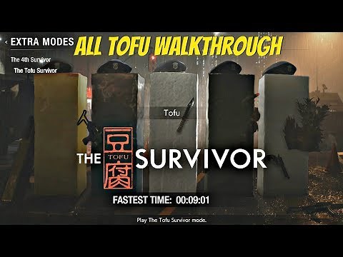 Resident Evil 2 Remake - All Tofu Characters Survivor Mode Gameplay Walkthrough (PS4 Pro)