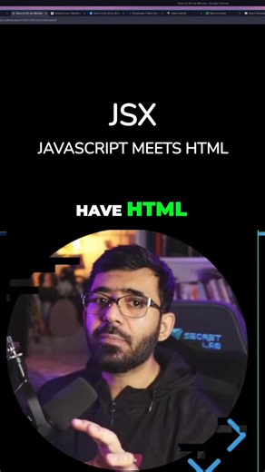How JSX Really Works in React | Core React Concepts Explained Understanding React components starts with JSX—the HTML-like syntax we write inside JavaScript. In this lesson, I explain what JSX really is, how it compiles into React.createElement(), and why it’s different from writing plain HTML strings. This breakdown is beginner-friendly and perfect for developers who want a clear, modern understanding of React without outdated tutorials. 📘 Full Course: 👉 https://youtu.be/tqjJrXd27m4?si=DLGSSX