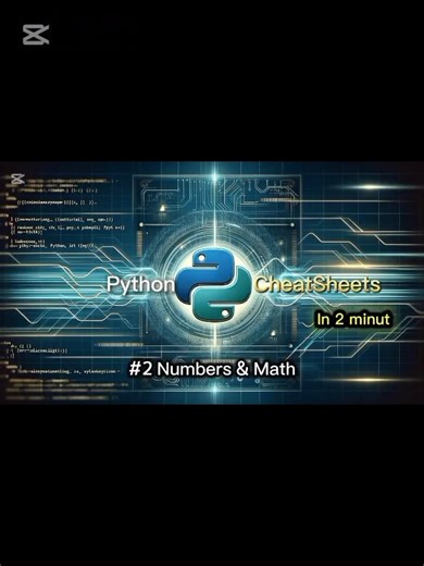 Python Numbers & Math — Watch Full Video! 🔢 #Python #CheatSheet