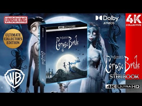 Tim Burton’s Corpse Bride 4K UltraHD Blu-Ray Limited Collectors Steelbook Edition Unboxing