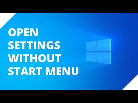 How to open Windows 10 or 11 settings without start menu (with keyboard)