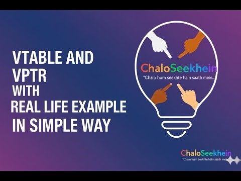 vptr & vtable Explained | How C++ Implements Virtual Functions (Runtime Polymorphism)SIMPLE WAY