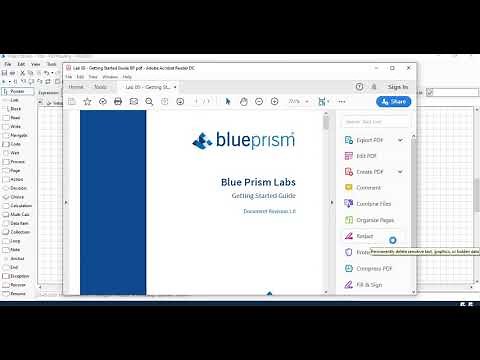 BluePrism - Open and Read Text from PDF