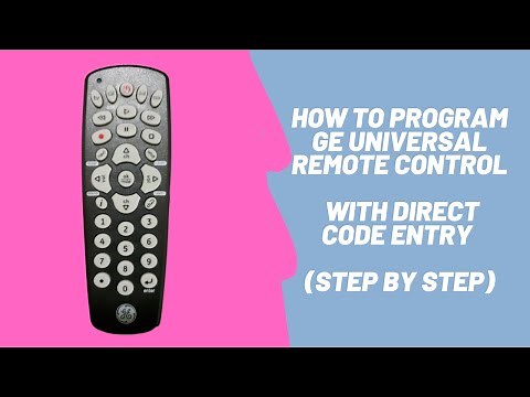 How to Program GE Universal Remote Control with Direct Code Entry (Step by Step)