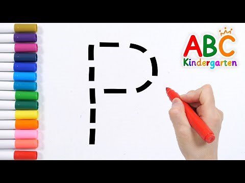 Learn how to write the letter P | Learn P by finding and coloring the hidden letters | ABC for kids