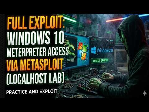 Full Exploit Windows 10 Meterpreter Access via Metasploit Localhost Lab