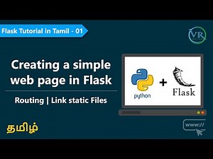 Creating a simple web page with Flask Framework in Tamil - 01