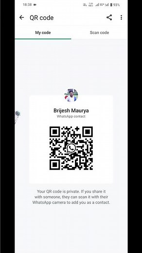 How to scan QR code on whatsapp | whatsapp se QR code scan kaise kare #shorts