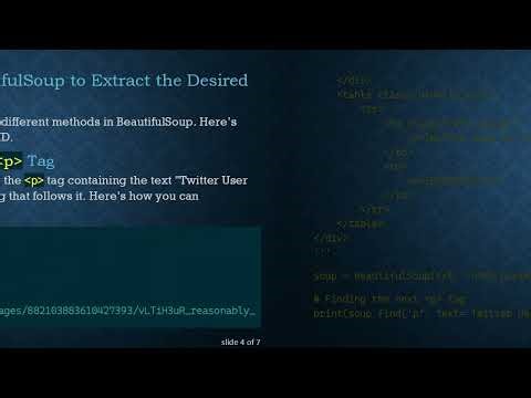 How to Find a Specific Element Using BeautifulSoup in Python