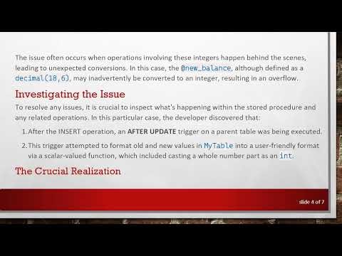 Resolving Arithmetic Overflow Issues When Inserting Large Decimal Values in SQL Server