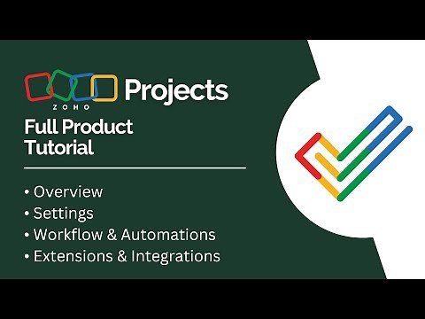 Zoho Projects Full Product Tutorial & Walkthrough | 2025