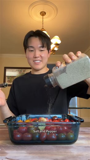 James Bok on Instagram: "My most requested dish every potluck 🍅 BURRATA (ROASTED) BRUSCHETTA Ingredients: - cherry tomatoes (4 cups) - olive oil (2 tbsp) @terradelyssa - garlic (1 tbsp) - burrata - basil - salt and pepper (as desired) Balsamic glaze: - balsamic vinegar (1/2 cup) - brown sugar (2 tbsp) *roast (12-15 minutes) at 400F… enjoy!"