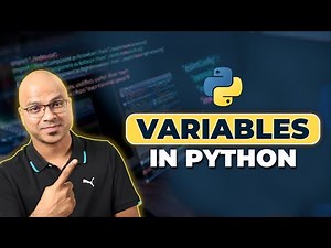 #4 Python Tutorial for Beginners | Variables in Python Video Lecture | Crash Course for Software Development (English)