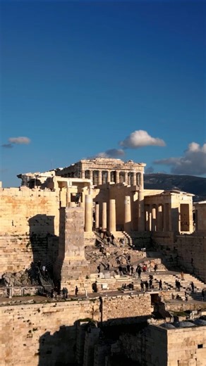 Drone Reveals The Acropolis' Hidden Splendors in Athens.