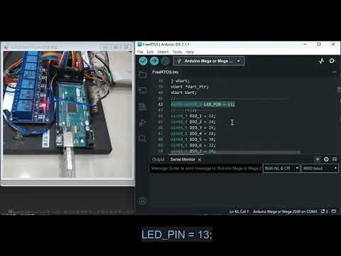 Arduino Mega2560 FreeRTOS system - Relay Board Section