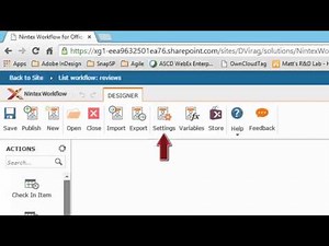 Nintex Workflow Video 1: User interface Overview, The Workflow Ribbon