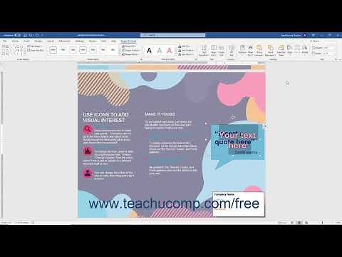Word 2019 and 365 Tutorial Inserting WordArt Microsoft Training