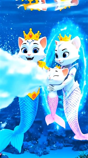“Baby Princess aur Sheesha Machhli – 3D Cartoon Short | Mermaid Cat Adventure”