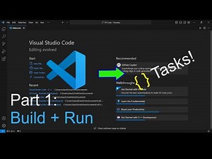 How to Build and Run code in VS Code only using Tasks? (Part 1)