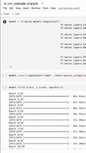 Convolutional neural network (CNN) example in Python