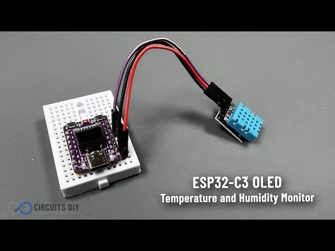 ESP32-C3 OLED Temperature and Humidity Monitor with DHT11 Sensor