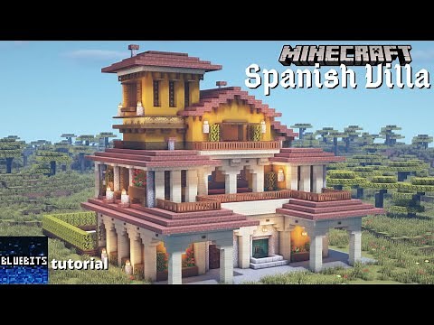 Minecraft Tutorial - How to Build a Spanish Villa #14