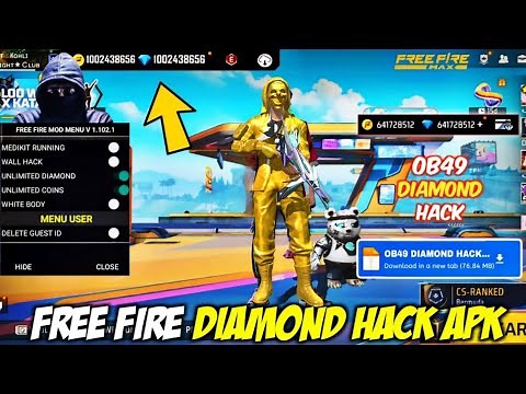 Free Fire Diamond Hack 💎 | Unlimited Diamond Mod Apk 2025 | Free Fire New Mod Menu OB49 | Live Proof