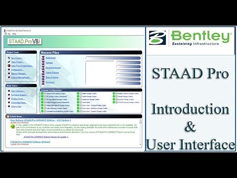 STAAd Pro Tutorial For Beginners [Eposide 1]: Introduction